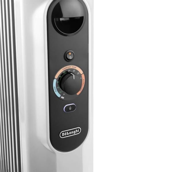 Oliefyldt radiator - DELONGHI - 1500 W - Op til 45 m2 - Mobil - Antifrostfunktion - Grå