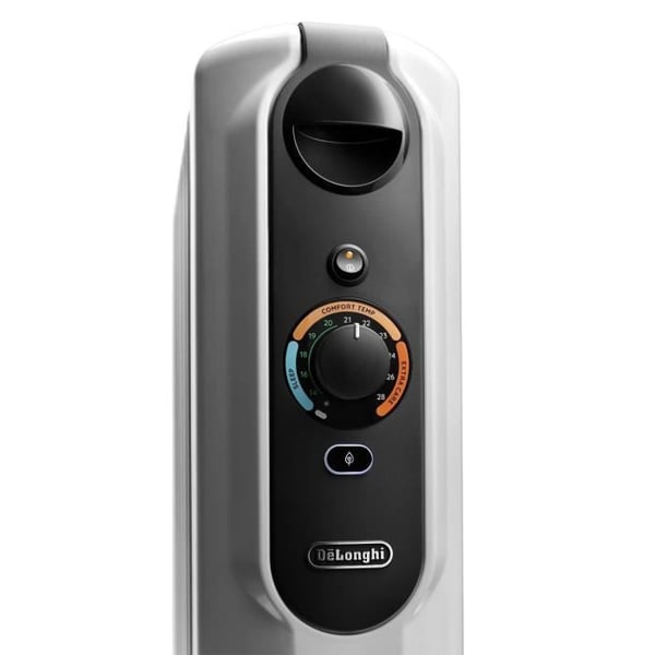 Oliefyldt radiator - DELONGHI - 1500 W - Op til 45 m2 - Mobil - Antifrostfunktion - Grå