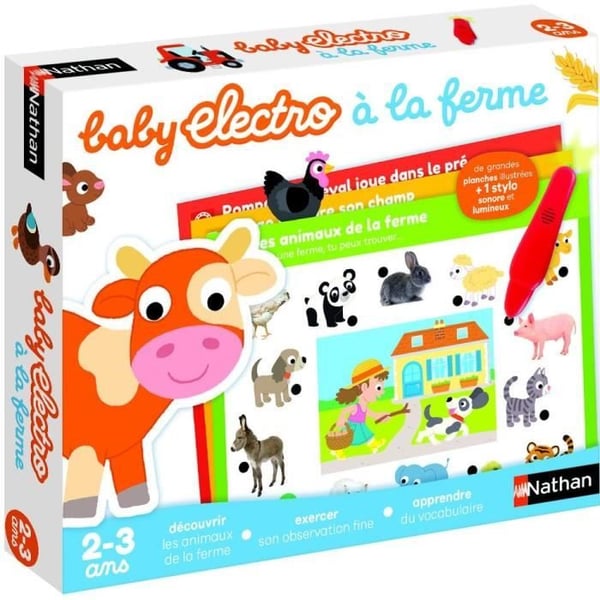 Elektronisk pædagogisk spil - NATHAN - Baby Elektro Bondegårdsdyr - For børn fra 2 år