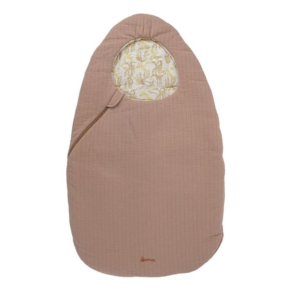 Vendbar babynest med ensfarvet/safarimønstret farve: pink 0-3 måneder