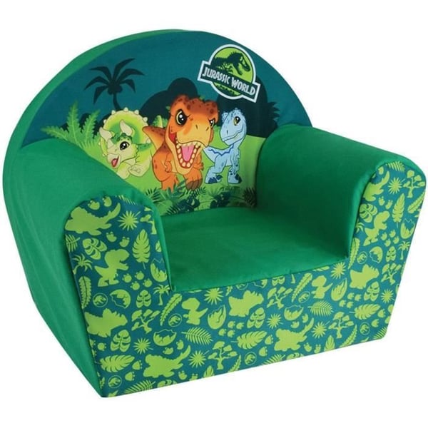 Dinosaur Club-stol - SJOVT HUS - Jurassic World - Til børn - B.52 x D.33 x H.42 cm