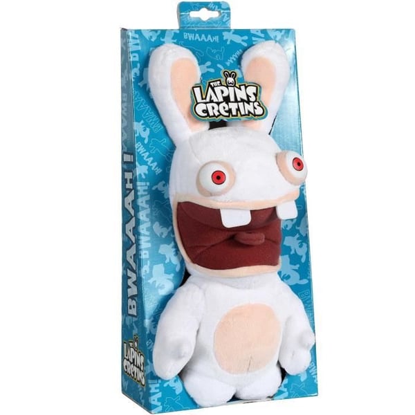 Gipsy Toys - Kaniner med Lyd - Åben Mund - 28 cm - Hvid