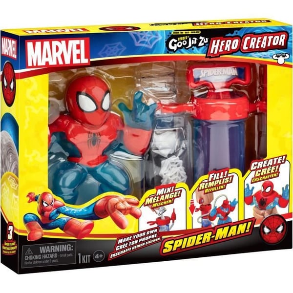 Figur - HERoE OF GOO JIT ZU - MARVEL - Creator Spiderman - 11 cm Figur - HERoE OF GOO JIT ZU - MARVEL - Creator Spiderman - 11 cm