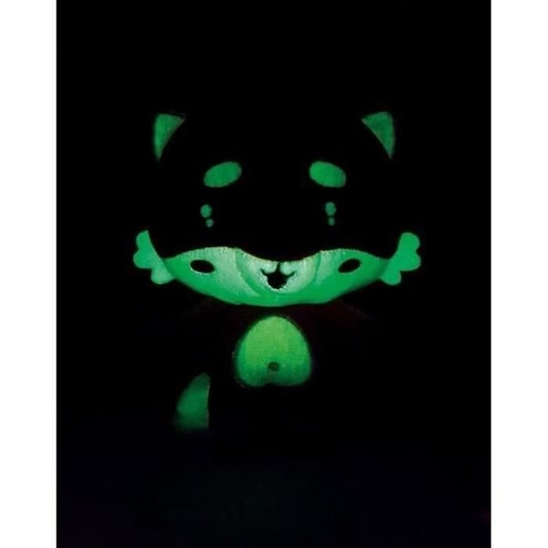 Naturligt lysende plyslegetøj - JEMINI - Luminou ræv mini mims - Virker uden batteri - +/- 15 cm