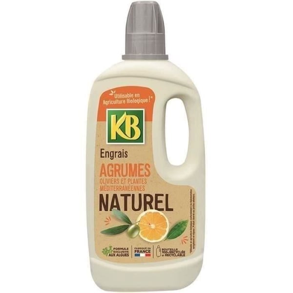 Naturligt gödningsmedel för citrusfrukter, olivträd och medelhavsväxter 1L