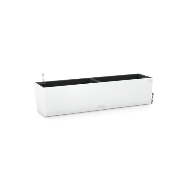 Jardiniere - Balconera farve 80 - Komplet sæt - Hvid - 12 L - LECHUZA