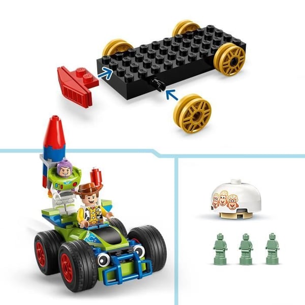 LEGO | Disney ja Pixar 43264 Toy Story -juna ja kauko-ohjattava auto - Lelu 4-vuotiaille