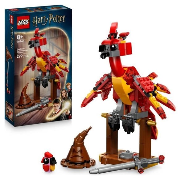 LEGO Harry Potter 76448 Fawkes: Dumbledores Føniks - Legetøj til 8-årige