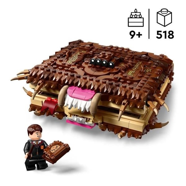 LEGO Harry Potter 76449 Den uhyrlige bog om monstre - Legetøj til drenge i alderen 9 år