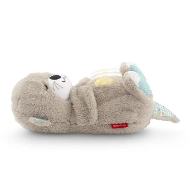 Fisher-Price - My Otter Cuddles Goodnight - Musikalisk och lysande nattlampa för baby - Utvecklingsleksak - Från födseln FXC66