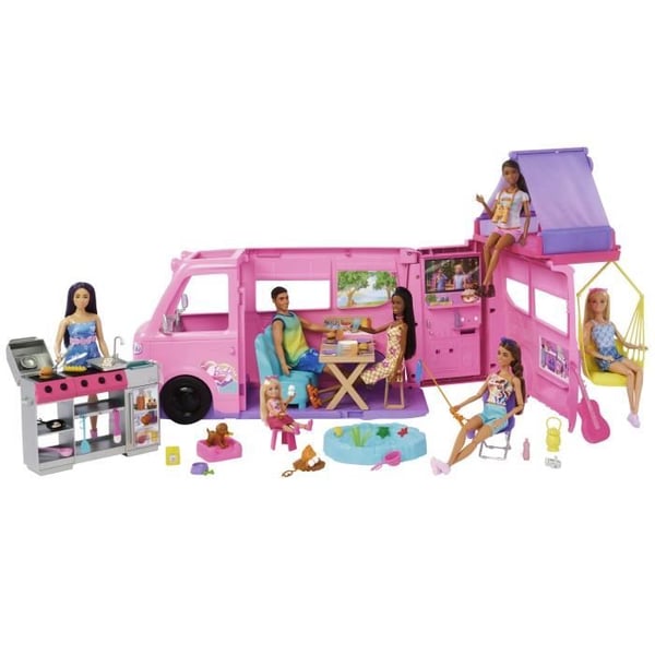 Barbie - Drömhusbilslekset med över 60 tillbehör - Barbie - HRJ78