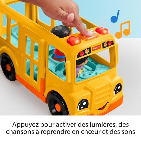 Fisher-Price Little People -koulubussi, työnnettävä musikaaliajoneuvo HYT03