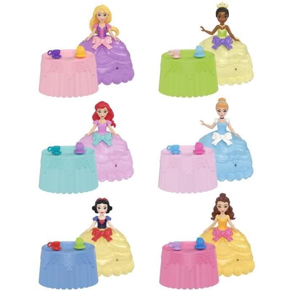 Disney Princess - Cupcake Docka Avslöjande Liten Docka med 5 Överraskningar - Disney Princess - JFG78