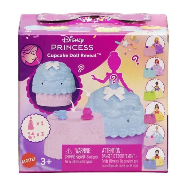 Disney Princess - Cupcake Docka Avslöjande Liten Docka med 5 Överraskningar - Disney Princess - JFG78