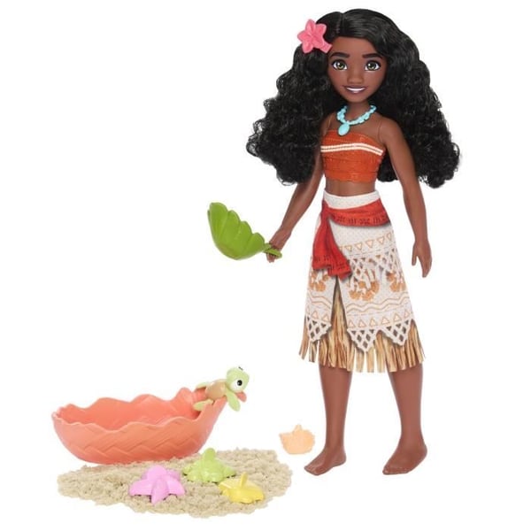 Disney - Vaiana og Co. Dukke med Tilbehør - Disney Prinsesse - JFT12
