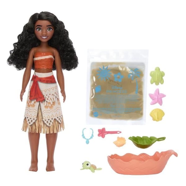 Disney - Vaiana og Co. Dukke med Tilbehør - Disney Prinsesse - JFT12