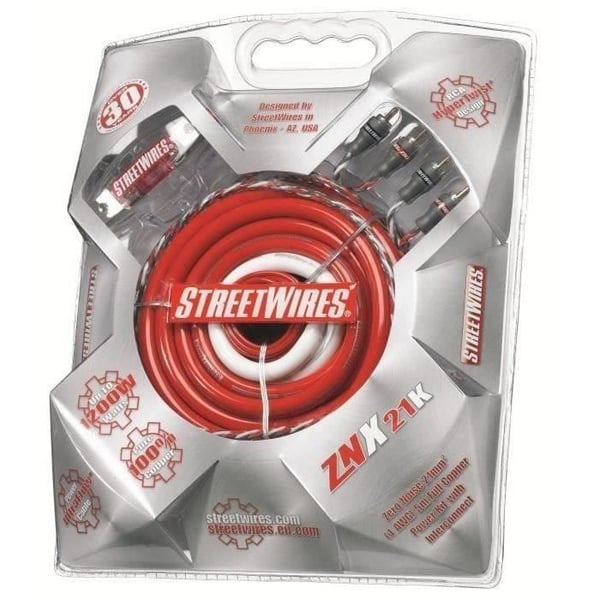 MTX ZNX21K strømforsyningspakke 21mm² 5 meter strømforsyning 0,7m jord RCA-kabel sikringsholder og tilbehør