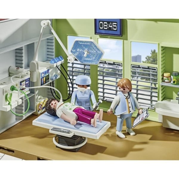 PLAYMOBIL 71615 Møbleret Hospital. Actionhelte. Hospital. 165 dele. Fra 4 år