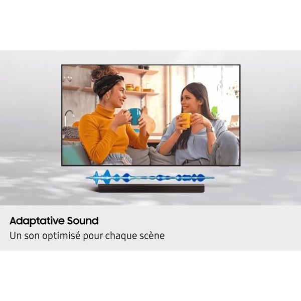 SAMSUNG HW-B460F - Serie 2.1-kanalig Soundbar - 6,5'' trådlös subwoofer - Adaptiv Sound Lite