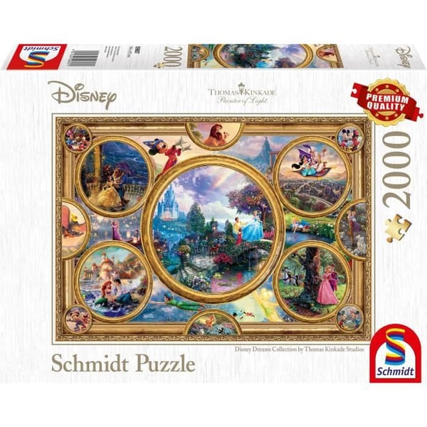 Palapelit - SCHMIDT SPIELE - Disney Dreams Collection - 2000 kappaletta