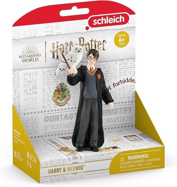Harry Potter och Hedwig-figur. För barn från 6 år. Schleich 42633 Harry Potter. Trollkarlsvärldens universum