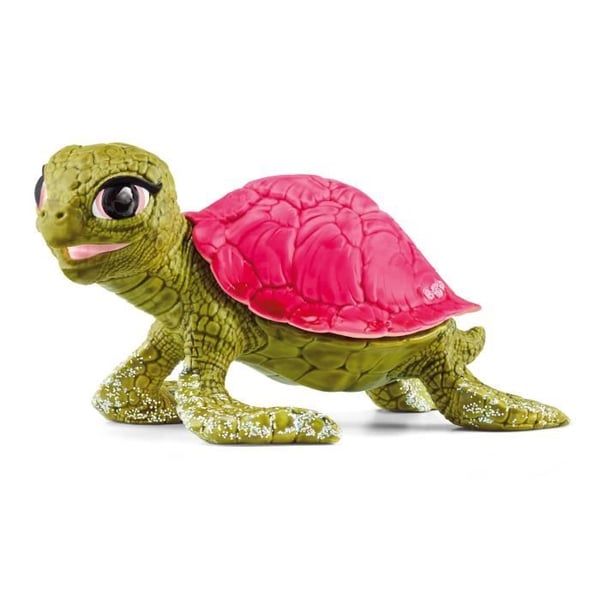 Krystalskildpaddefigur - Schleich Mytisk Dybhavsskildpaddefigur - Havdyr til børn fra 5 år -