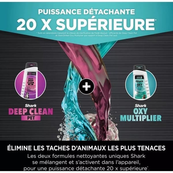 SHARK PX250EUT StainStriker HairPro Pletfjerner til Kæledyr - Tæpper. Måtter. Møbler. Trapper. Biler - 450W - 1,2 L - 1,26 m