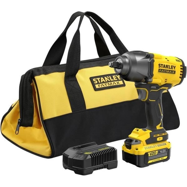 Iskuporakone - STANLEY FATMAX V20 - SFMCF940M1-QW - 1/2 harjaton 950 Nm - litium 18V - 1 akku 4Ah
