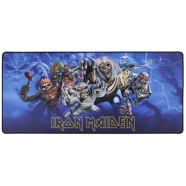 XXL Musmatta - SUBSONIC - Iron Maiden - 90 cm x 40 cm - Gaming Skrivbordsmatta - Officiellt Licensierad