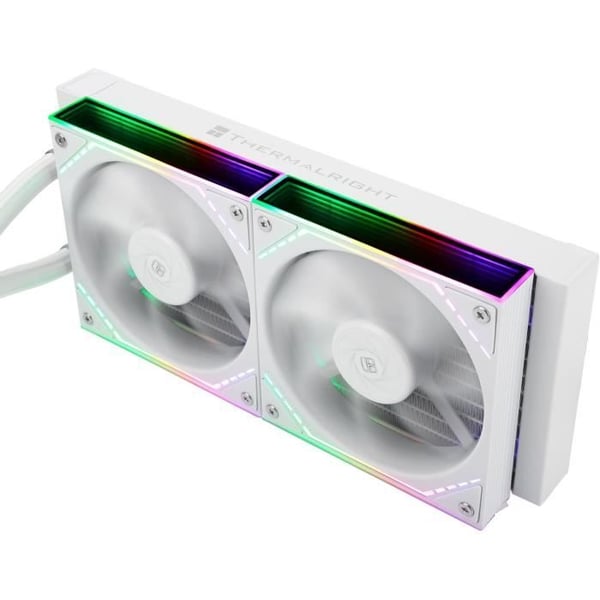 Vandkøling AIO - THERMALRIGHT - Frozen Infinity 240 - Hvid - 2x120mm ARGB blæsere - Intel og AMD kompatibilitet