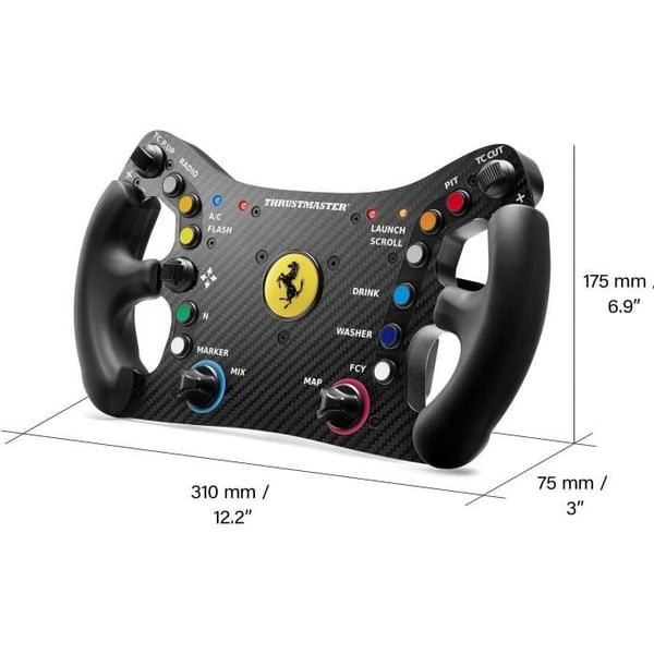 Ratt - THRUSMASTER - Ferrari 488 GT3 Ratttillägg - Svart och Röd