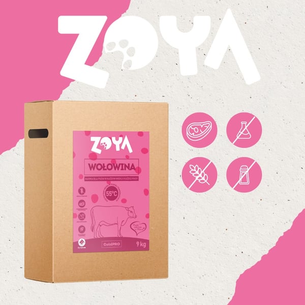 ZOYA ColdPRO Nötkött - torrfoder för hundar - 9 kg