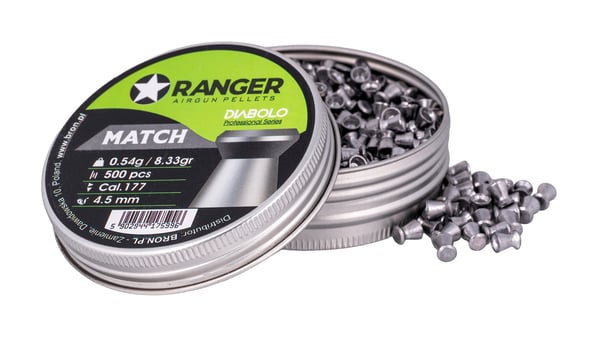 4,5 mm RANGER Diabolo Professional Match flad 500 skud
