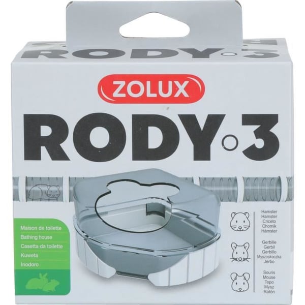 Rody3 Cage kattebakke - ZOLUX - Rodylounge - Til små gnavere - Hvid
