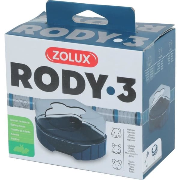 Rody3 Cage kattebakke - ZOLUX - Rodylounge - Til små gnavere - Blå