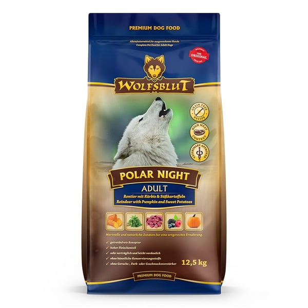 Wolfsblut WB785001 koiran kuivaruoka 12,5 kg aikuisille kurpitsoille ja peuralle