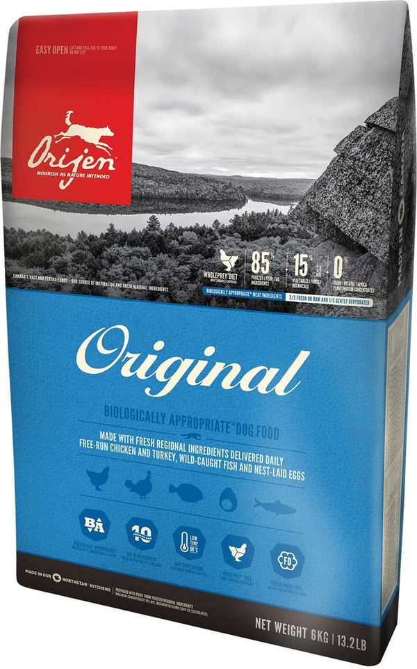 Orijen Original 2 kg aikuisille kanaa, kalaa ja kalkkunaa