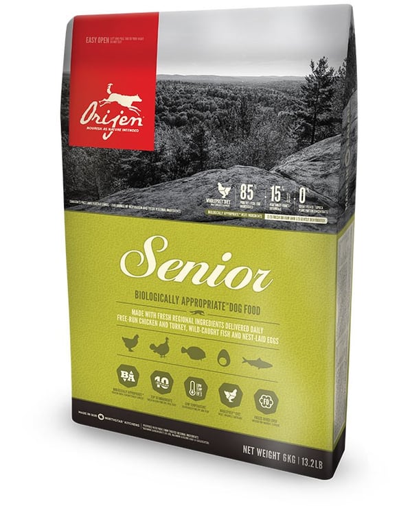 Orijen Senior 6 kg kanaa, kalaa ja kalkkunaa