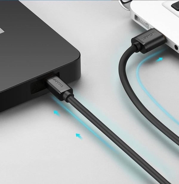 Ugreen USB-kabel - mini-USB 480 Mbps 3 m US132 (sort)
