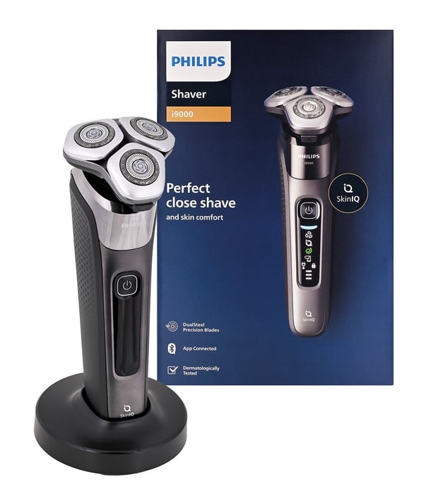 Philips i9000 X9002 märkä- ja kuiva-ajoa varten tarkoitettu sähköparranajokone SkinIQ-tekniikalla