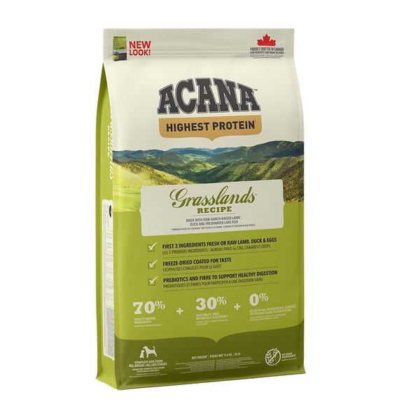 ACANA Highest protein Grasslands Dog - kuiva koiranruoka - 11.4 kg