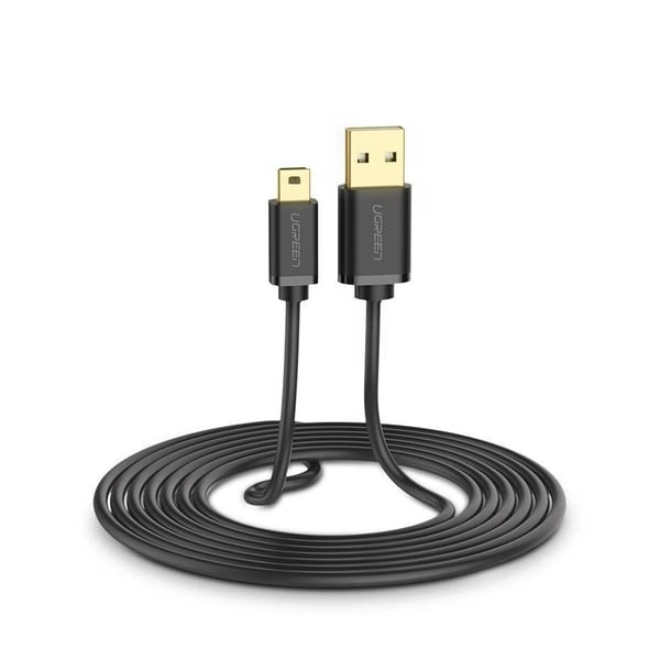 Ugreen USB-kabel - mini-USB 480 Mbps 3 m US132 (sort)