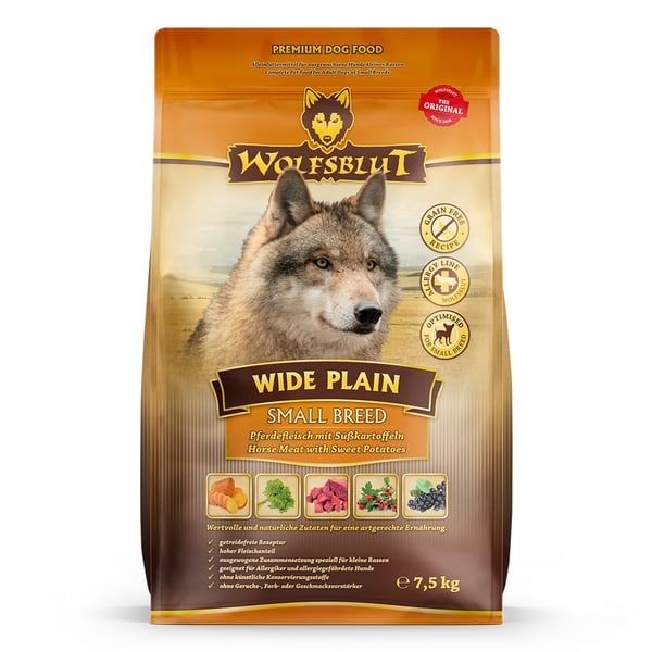 Wolfsblut Vuxen häst av små raser, bred och slät 7,5 kg