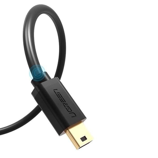 Ugreen USB-kabel - mini-USB 480 Mbps 3 m US132 (sort)