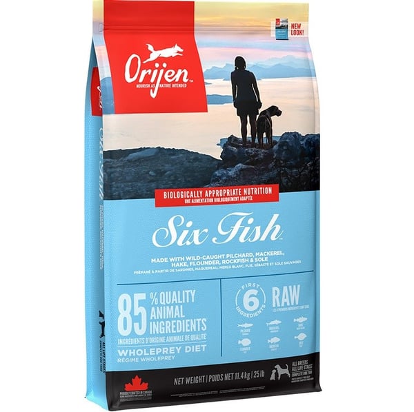 ORIJEN Six Fish - torrfoder för hundar - 11,4 kg