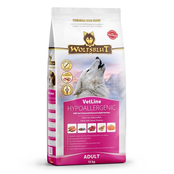 Wolfsblut VetLine Hypoallergeniskt 12 kg Vuxen Häst