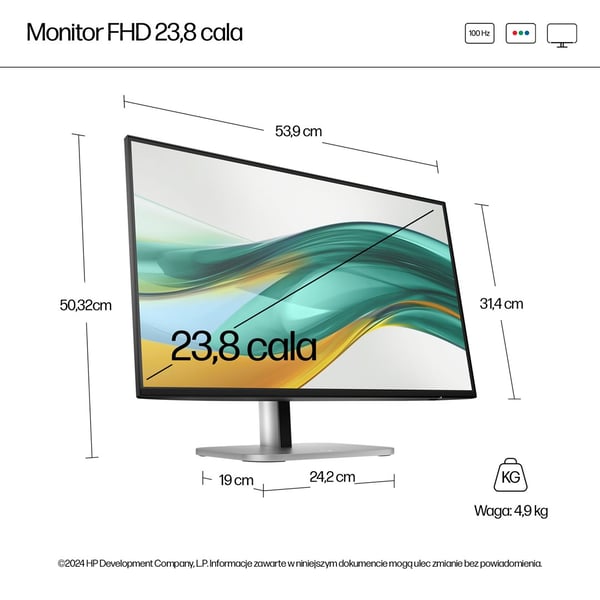 HP Series 5 Pro 23,8 tommer FHD-skærm - 524pf