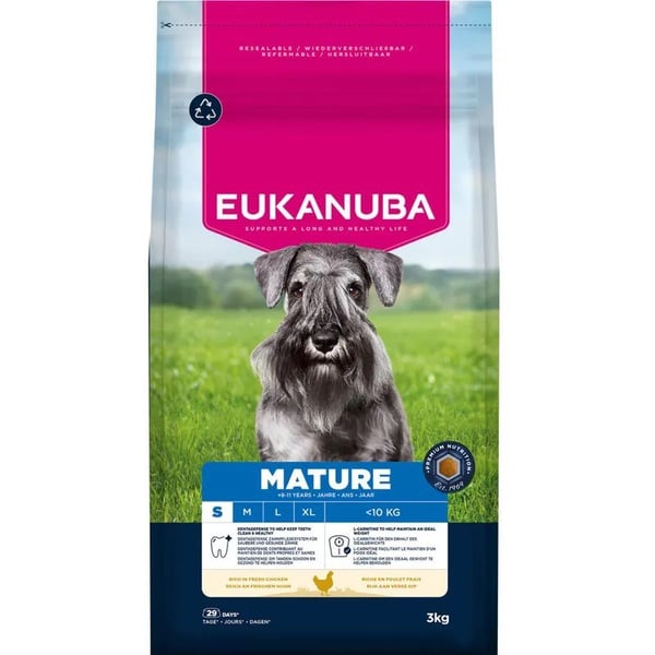 EUKANUBA Mature Small rig på kylling 3 kg EUKANUBA Mature Small rig på kylling 3 kg