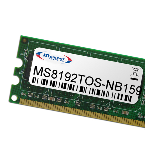 MemorySolution DDR4 kannettavan tietokoneen muisti – 8 Gt:n RAM-moduuli (MS8192TOS-NB159)