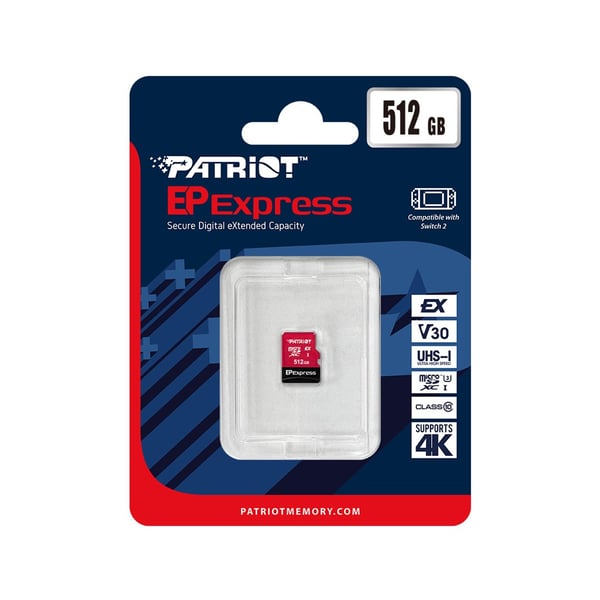 Patriot EP Micro SDXC Express 512 GB 800/600 MB/s U3